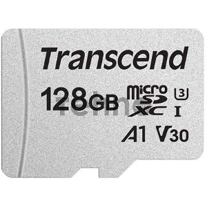 Флеш карта microSD 128GB Transcend microSDXC Class 10 UHS-I U3, V30, A1, (без адаптера), TLC