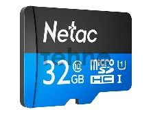 Флеш карта microSDHC 32GB Netac P500 <NT02P500STN-032G-S>  (без SD адаптера) 80MB/s