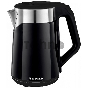 Чайник SUPRA KES-1898 Емкость 1,8л.Мощность 1500Вт. Корпус из термостойкого пластика.Внутренняя колба из нержавеющей стали  Возможность вращения чайника на 360°. Автоматическое отключение при закипании воды. Отключение при недостаточном количестве воды. Индикатор вкл/выкл Цвет:черный