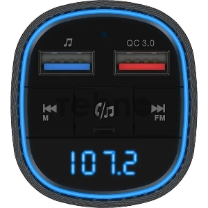 Автомобильный FM-модулятор Navitel BHF02 BASE черный MicroSD BT USB