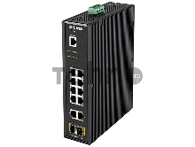 Коммутатор  D-Link DIS-200G-12S/A1A, L2 Managed Industrial Switch with 10 10/100/1000Base-T and 2 1000Base-X SFP ports 8K Mac address, 802.3x Flow Control, 802.3ad Link Aggregation, Port Mirroring, 128 of 802.1Q