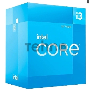Процессор CPU LGA1700 Intel Core i3-12100F (Alder Lake, 4C/8T, 3.3/4.3GHz, 12MB, 58/89W) BOX, Cooler