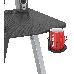 Стол игровой Cactus CS-GTZ-SL-CARBON-RED столешница МДФ карбон каркас серебристый, фото 4