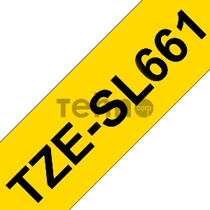 Кассета с самоламинирующейся лентой TZESL661 чёрным на желтом, ширина 36 мм, длина 8м