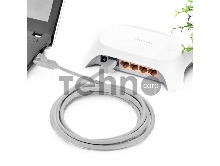 Патч-корд Greenconnect прямой 7.5m, UTP кат.5e, серый, позолоченные контакты, 24 AWG, литой, GCR-LNC03-7.5m, ethernet high speed 1 Гбит/с, RJ45, T568B Greenconnect Патч-корд прямой 7.5m, UTP кат.5e, серый, позолоченные контакты, 24 AWG, литой, GCR-LNC03-7.5m, ethernet high speed 1 Гбит/с, RJ45, T568B