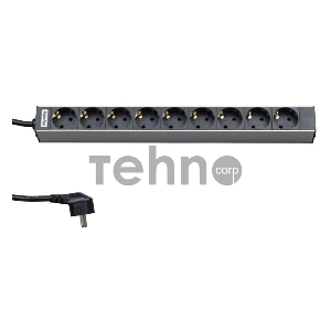 Монтажное оборудование Hyperline SHT19-9SH-2.5EU Блок розеток для 19