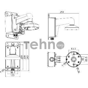 Кронштейн Hikvision (DS-1272ZJ-120)