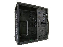 Корпус Minitower Exegate EX272745RUS QA-412U Black, mATX, <XP400, Black, 120mm>, 2*USB+2*USB3.0, Audio