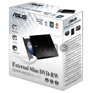 Внешний Привод DVD-RW Asus SDRW-08D2S-U белый USB внешний RTL Внешний Привод DVD-RW Asus SDRW-08D2S-U белый USB внешний RTL