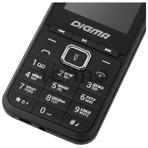 Мобильный телефон Digma LINX B241 32Mb черный моноблок 2.44 240x320 0.08Mpix GSM900/1800