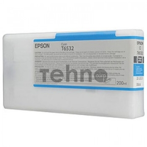 Картридж струйный Epson C13T653200 голубой для Stylus Pro 4900 (200ml)