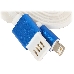 Кабель Gembird  USB 2.0 Cablexpert CC-ApUSBb1m, AM/Lightning 8P, 1м, силиконовый шнур, разъемы синий металлик, пакет, фото 2