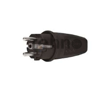 Вилка прямая c заземлением каучук 16А 250В IP44 (602227) UNIVersal