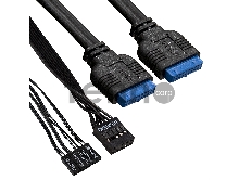 Корпус Minitower ExeGate EX291151RUS BAA-105U4-01-AAA400 (mATX, AAA400 8см, 4*USB3.0, аудио)