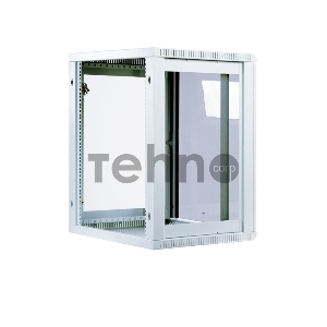 Шкаф телеком. настенный разборный 15U (600х650), съемные стенки, дверь стекло (ШРН-M-15.650)