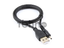 Кабель Gembird/Cablexpert CC-USB-AMP25-0.7M  AM/DC 2,5мм 5V 2A (для планшетов Android), 0.7м, экран, черный, пакет 