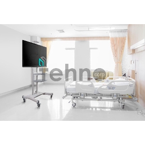 Стойка для телевизора с кронштейном ONKRON TS1881 50-86, мобильная, белая