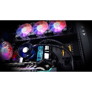 Корпус In-Win CF06CX (309 Gaming) BL U3*2+TypeC *1+A, LED Mode button, black color, Saturn ASN120 fan*4 (top*3, rear*1),  glass side panel, LED RGB F/P with/GLOW software interface 36151389
