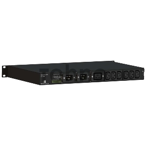Автоматический ввод резерва Elemy ATS-1203/16/S/E/DO, 1U, 220B, 16A, Ethernet, Digital Output, in (2) C20, out (1) C19 (6) C13