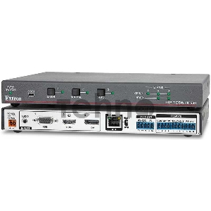 Многоформатный коммутатор с тремя входами, встроенным передатчиком DTP и эмбедированием аудио Extron DTP T DSW 4K 233