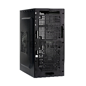 Корпус Minitower Exegate BAA-103 Black, mATX, <AAA400, 80mm>, 2*USB, Audio