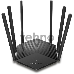 Роутер Mercusys AC1900 Wireless AC Gigabit Router, 600 Mbps at 2.4 GHz + 1300 Mbps at 5 GHz, 6×5dBi Fixed External Antennas with Beamforming, 2× G LAN Ports, 1× G WAN Port, Access Point Mode, 3X3 MU-MIMO, Parental Controls, Guest Network, Smart Connect