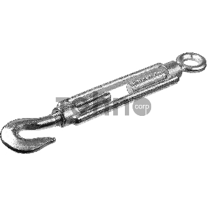 Талреп DIN 1480, крюк-кольцо, М6, 15 шт, оцинкованный, STAYER