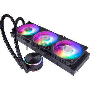 Водяное охлаждение Cooler Master MasterLiquid PL360 Flux (300W, 360mm, ARGB, fans:3x120mm/72.37CFM/32dBa/2300rpm, 2066/2011-v3/2011/1700/1200/1156/1155/1151-v2/1151-v1/1150/775/sWRX8/SP3/TR4/AM4/AM3+/AM3/AM2+/AM2/FM2+/FM2/FM1)