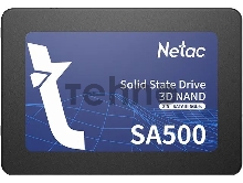 Твердотельный накопитель Netac SA500 2.5 SATAIII 3D NAND SSD 2TB, R/W up to 530/475MB/s 3Y