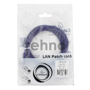 Патч-корд UTP Cablexpert кат.5e, 1м, литой, многожильный (фиолетовый)