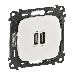 Valena ALLURE Белый Розетка 2-ая USB 240В/5В 1500мА (с лицевой панелью) | 754995 | Legrand, фото 3
