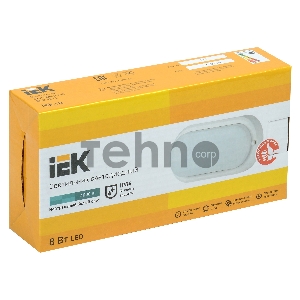Светильник Iek LDPO0-4011-8-4000-K01  LED ДПО 4011 8Вт IP54 4000K овал белый IEK