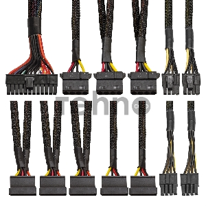 Блок питания 750W ExeGate 750NPXE (ATX, PPFC, PC, 12cm fan, 24pin, 2x(4+4)pin, 2xPCI-E, 5xSATA, 3xIDE,  black, кабель 220V в комплекте)