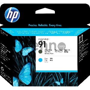 Картридж струйный HP №91 C9460A черный матовый/голубой печатающая головка для HP Z6100