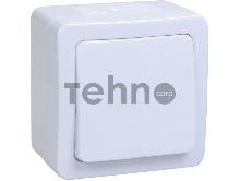 Выключатель Iek EVMP10-K01-10-54-EC ВС20-1-0-ГПБ выкл 1кл о/у  IP54 (цвет клавиш: белый) ГЕРМЕС PLUS