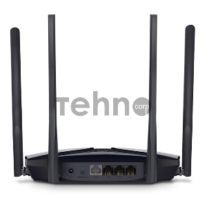 Маршрутизатор Mercusys AX1800 Dual-Band Wi-Fi 6 Router, 4× Fixed External Antennas, 3× Gb LAN Ports, 1× Gb WAN Port