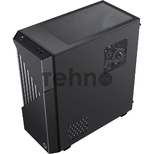 Компьютерный корпус, без блока питания ATX Gamemax Contac COC BG ATX case, black/grey, w/o PSU, w/2xUSB3.0, w/1x14cm ARGB front fan(GMX-FN14-Rainbow-C9), w/1x12cm ARGB rear fan(GMX-FN12-