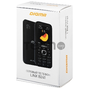 Мобильный телефон Digma LINX B241 32Mb черный моноблок 2.44 240x320 0.08Mpix GSM900/1800