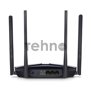 Роутер Mercusys MR70X AX1800 Dual-Band WiFi 6 Router, 574 Mbps at 2.4 GHz + 1201 Mbps at 5 GHz,  4× Fixed External Antennas, 3× Gigabit LAN Ports, 1× Gigabit WAN Port, 1024-QAM, OFDMA, Router/Access Point Mode, MU-MIMO, WPA3, TWT, BSS Color
