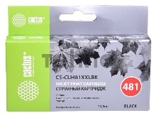 Картридж струйный Cactus CS-CLI481XXLBK черный (12мл) для Canon Pixma TR7540/TR8540/TS6140/TS8140