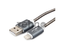 Кабель Cablexpert для Apple CC-G-APUSB02Gy-0.5M, AM/Lightning, серия Gold, длина 0.5м, титан, блистер