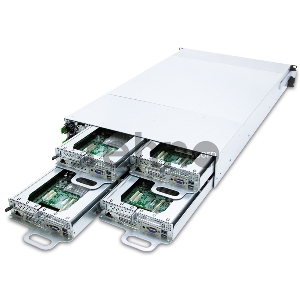Платформа AIC Storage Server 4-NODE 2U noCPU(2)2nd Gen Xeon Scalable/TDP 165W/ no DIMM(16) per node/ 12x3,5''(3x per node)/ 2x10GB SFP+/ 2x1GbE/  x16 slots(LP)/ 1xOCP/2x1600W