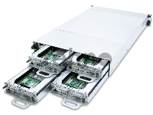 Платформа AIC Storage Server 4-NODE 2U noCPU(2)2nd Gen Xeon Scalable/TDP 165W/ no DIMM(16) per node/ 12x3,5''(3x per node)/ 2x10GB SFP+/ 2x1GbE/  x16 slots(LP)/ 1xOCP/2x1600W