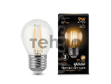 Лампа светодиодная Filament Шар E27 9Вт 2700К GAUSS 105802109