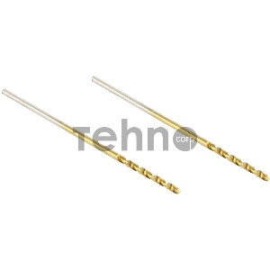 Сверло HAMMER Flex 202-101 DR MT 1,0мм*40/18мм  металл, DIN338, HSS-G, TIN, 2шт.