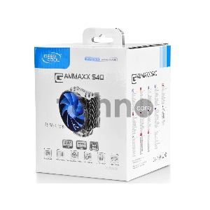 Кулер DeepCool GAMMAXX S40 Intel 2011/1366/1155/1156/1150775, AMD FM1/AM3/AM2+/AM2, TDP 130W