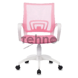 Кресло Бюрократ CH-W695NLT розовый TW-06A TW-13A сетка/ткань крестовина пластик пластик белый