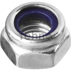 Гайка с нейлоновым кольцом ЗУБР DIN 985, M10, 5 кг, (примерно 495 шт.) класс прочности 6, оцинкованная, 303580-10