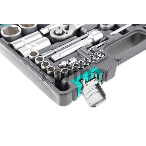 Набор инструментов STELS 14106  1/2 1/4 CrV пластиковый кейс  94 предм.