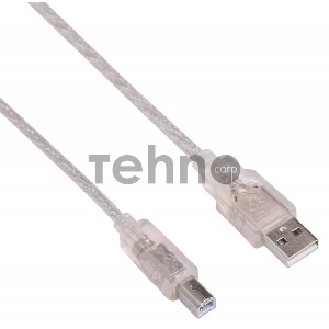 Кабель USB2.0 Buro USB2.0-AM/BM-3-TRANS USB A (m)/USB B (m) 3м
